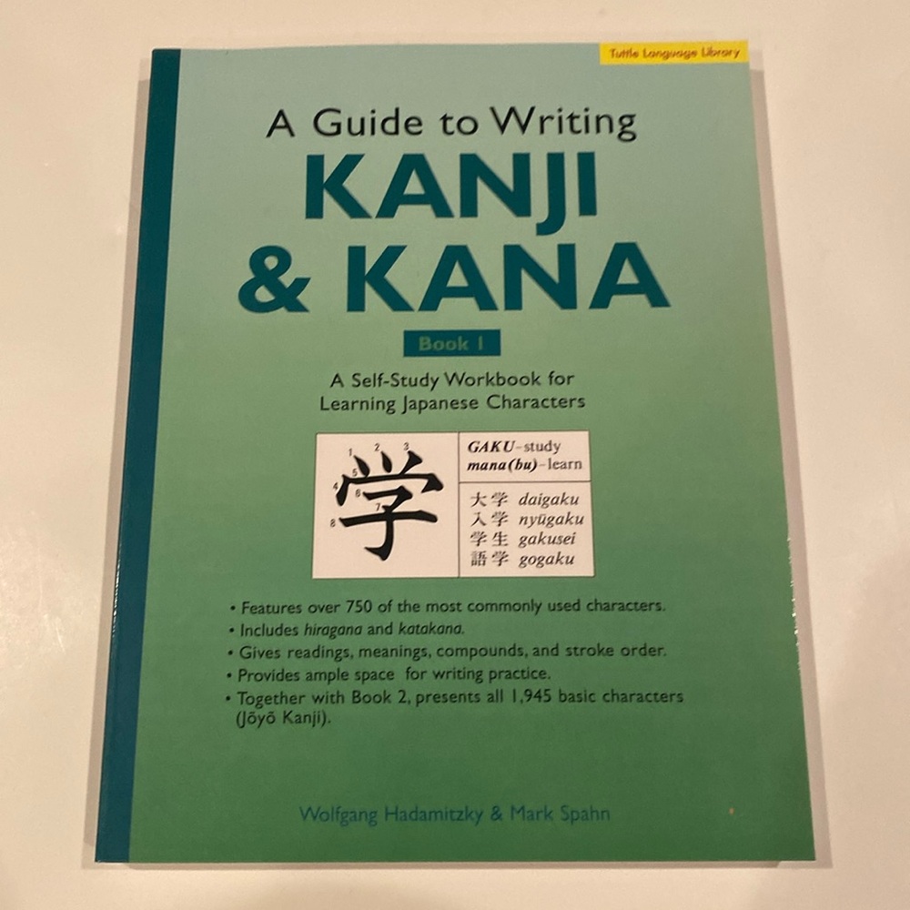 NWT “A Guide to Writing Kanji & Kana,” oversized soft cover
